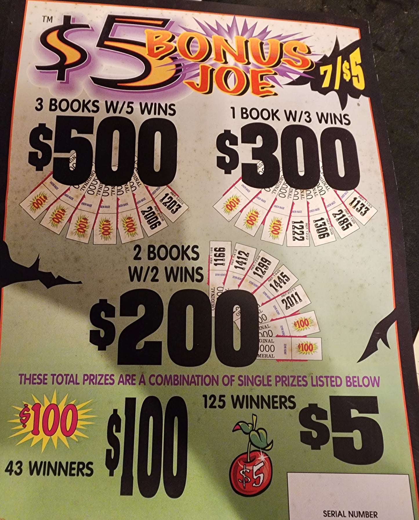 BONUS JOE $5 JARS
