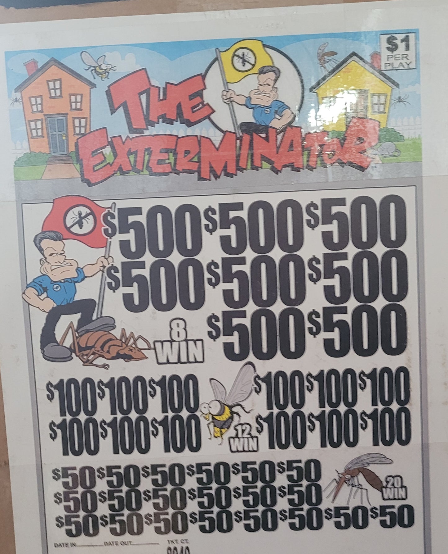 THE EXTERMINATOR JARS WITH LAST SALE