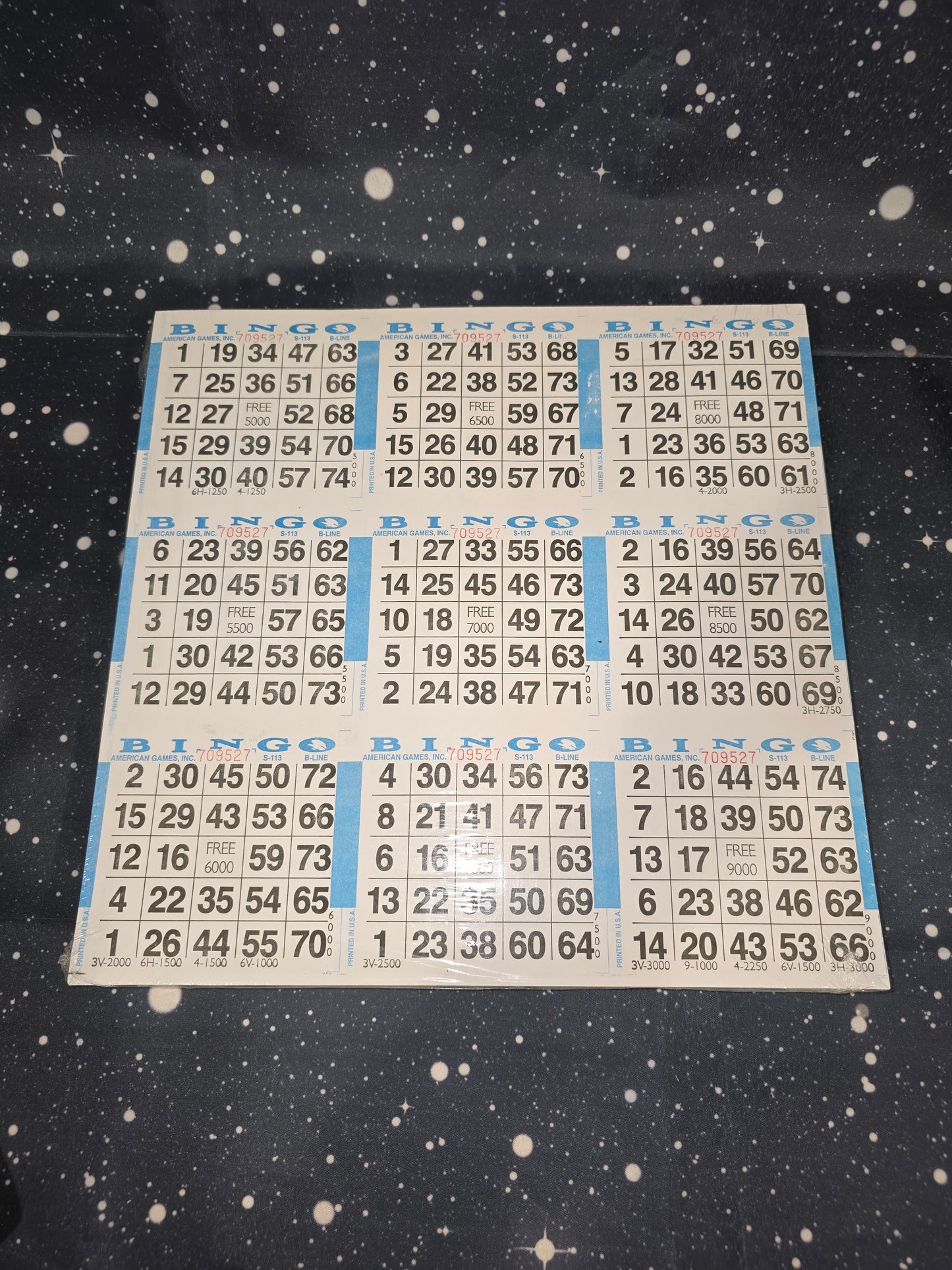 GLOW IN DARK BINO PAPER SET OF 5