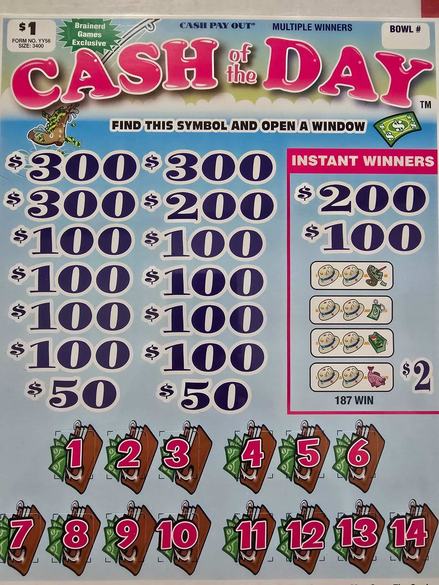 CASH OF THE DAY