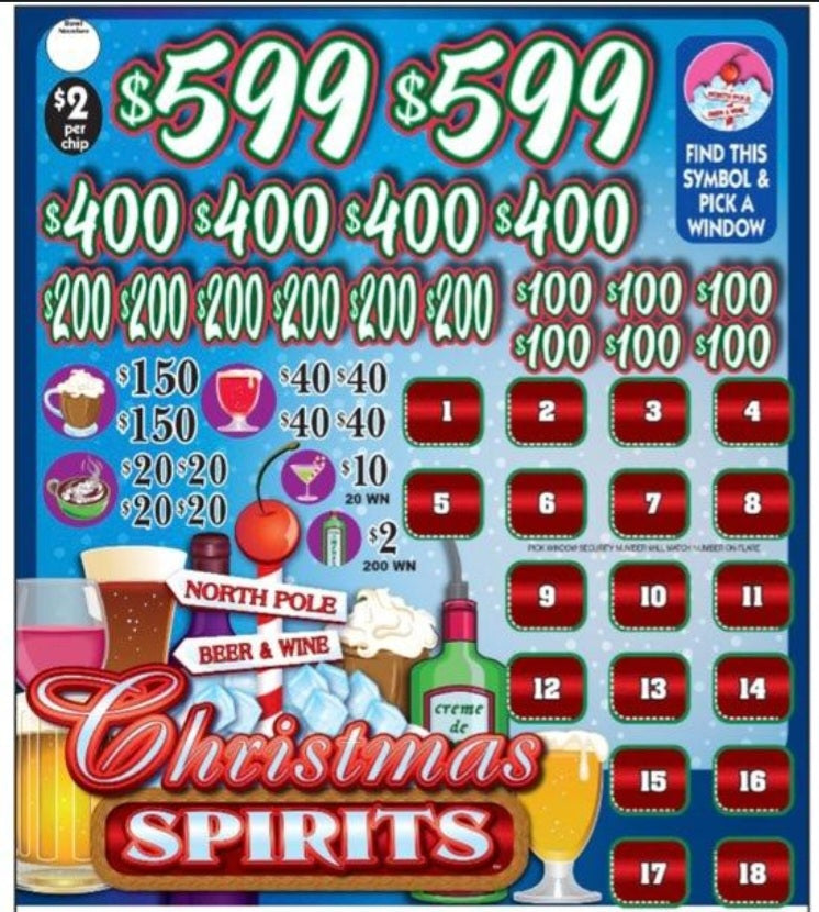 CHRISTMAS SPIRITS $2 CHIPS