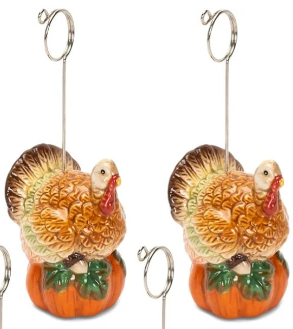 TURKEY TAB HOLDERS SET OF 2