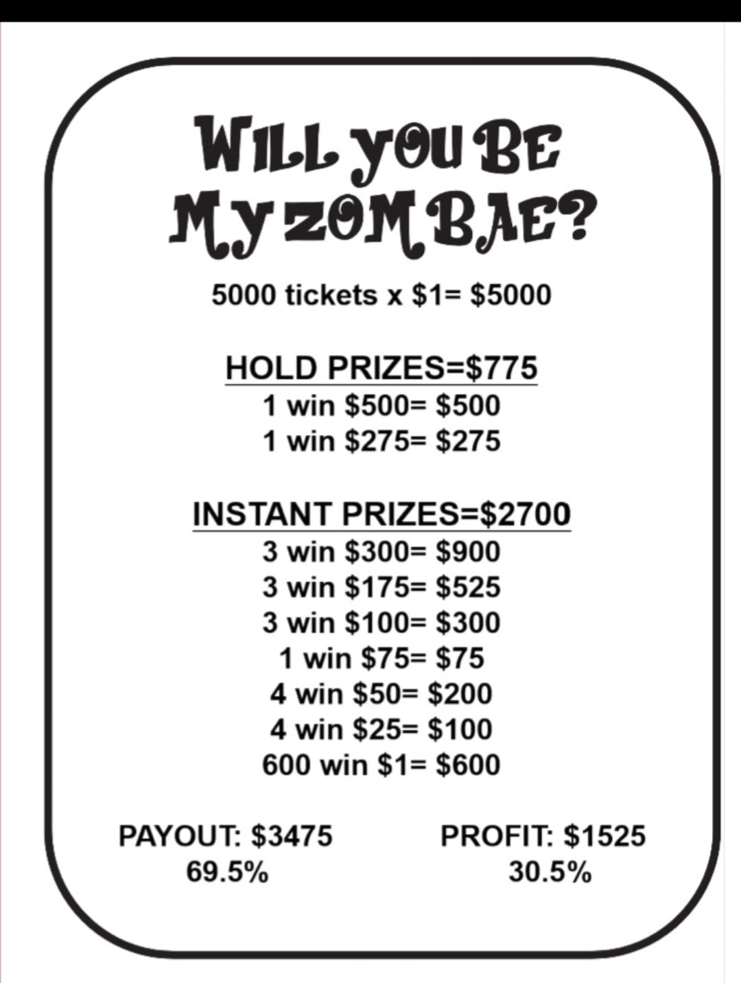 WILL YOU BE MY ZOMBAE?