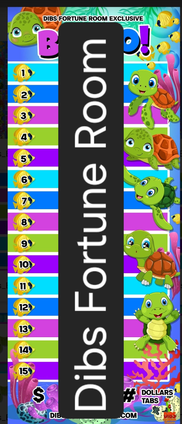 1 THRU 15 BINGO NOTEPAD SET OF 2
