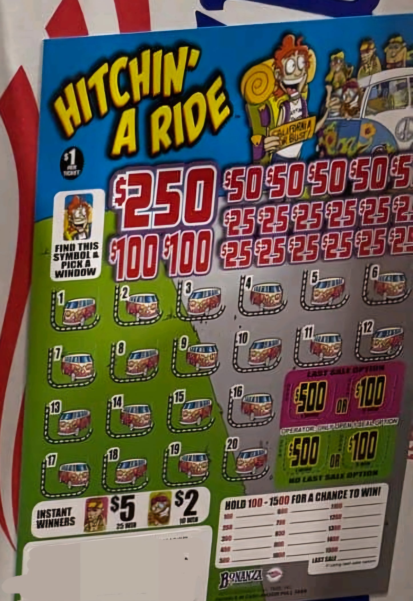 HITCHIN A RIDE CASHBOARD