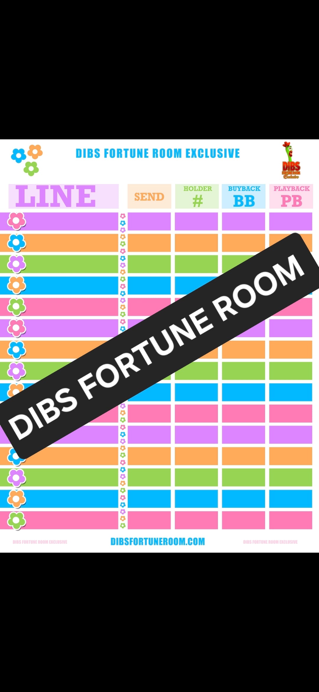 PLAYER LINE UP NOTEPAD