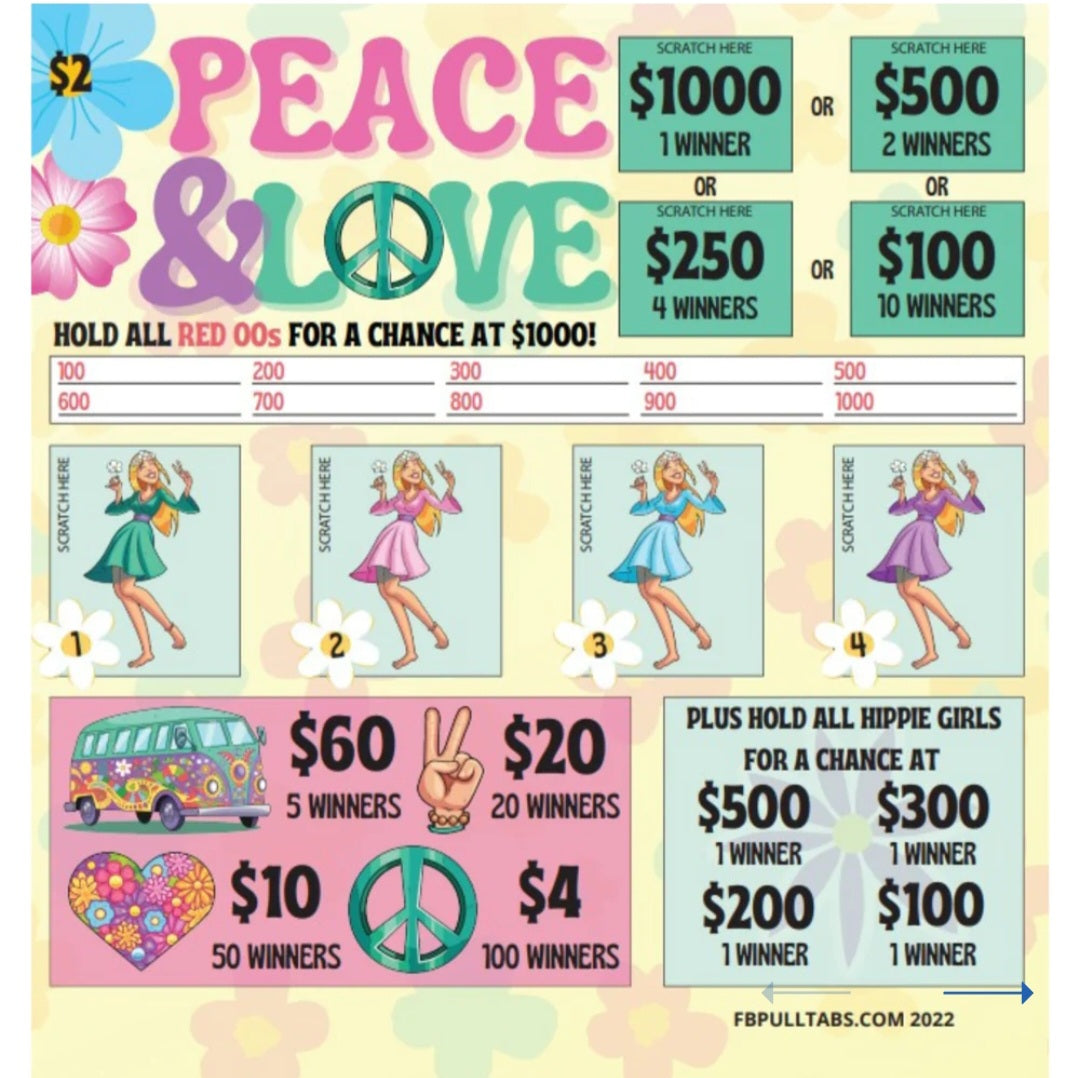 PEACE AND LOVE $2
