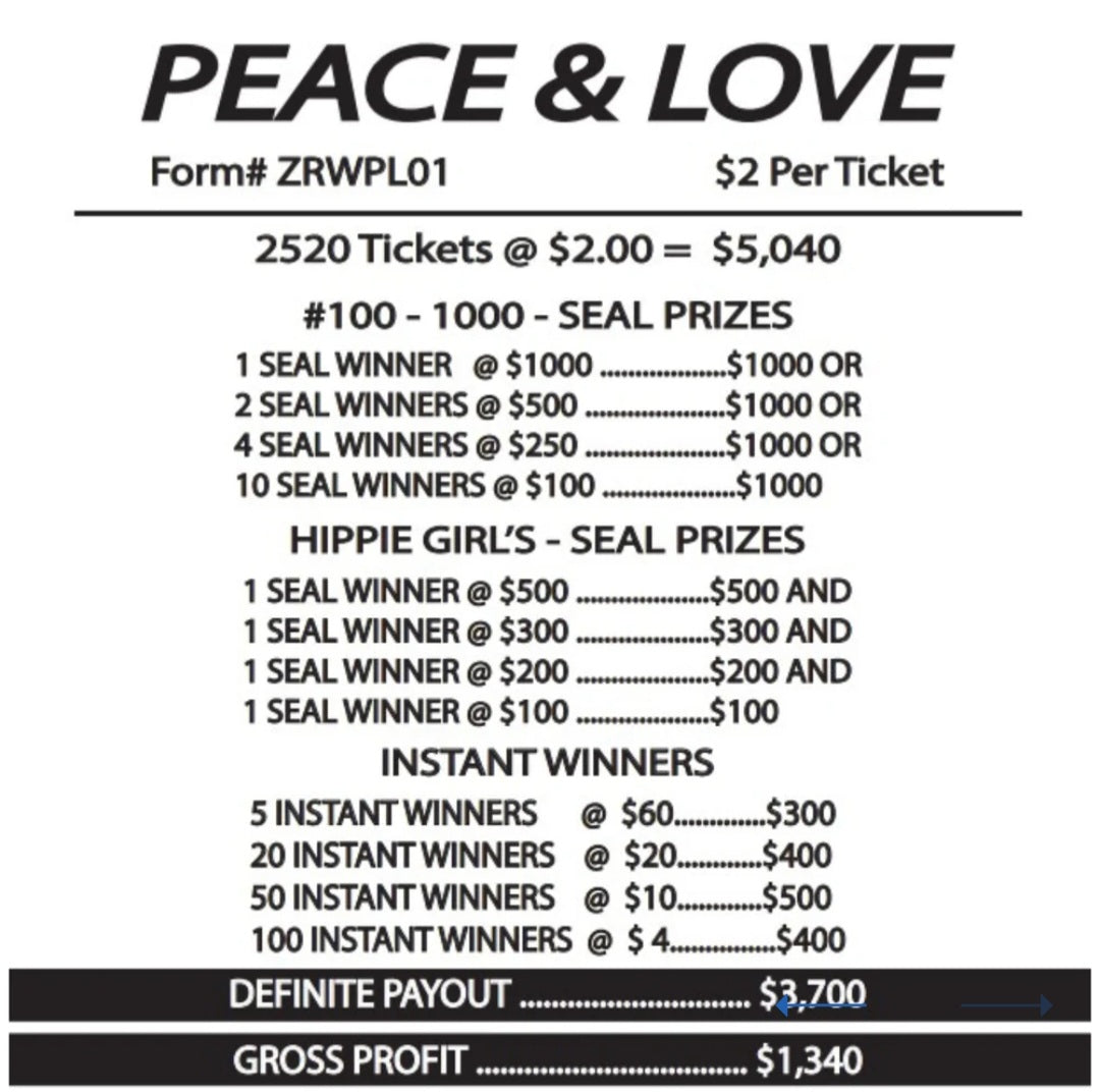 PEACE AND LOVE $2
