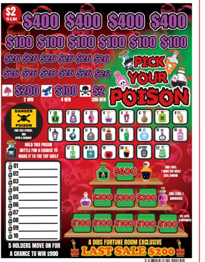 PICK YOUR POISON $2