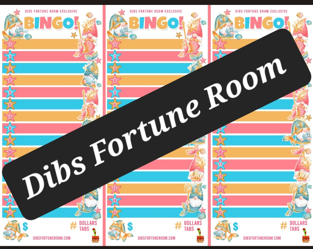3 ON A SHEET 1 THRU 15 BINGO NOTEPAD SET OF 2