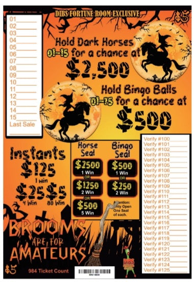 BROOMS ARE FOR AMATURES $5