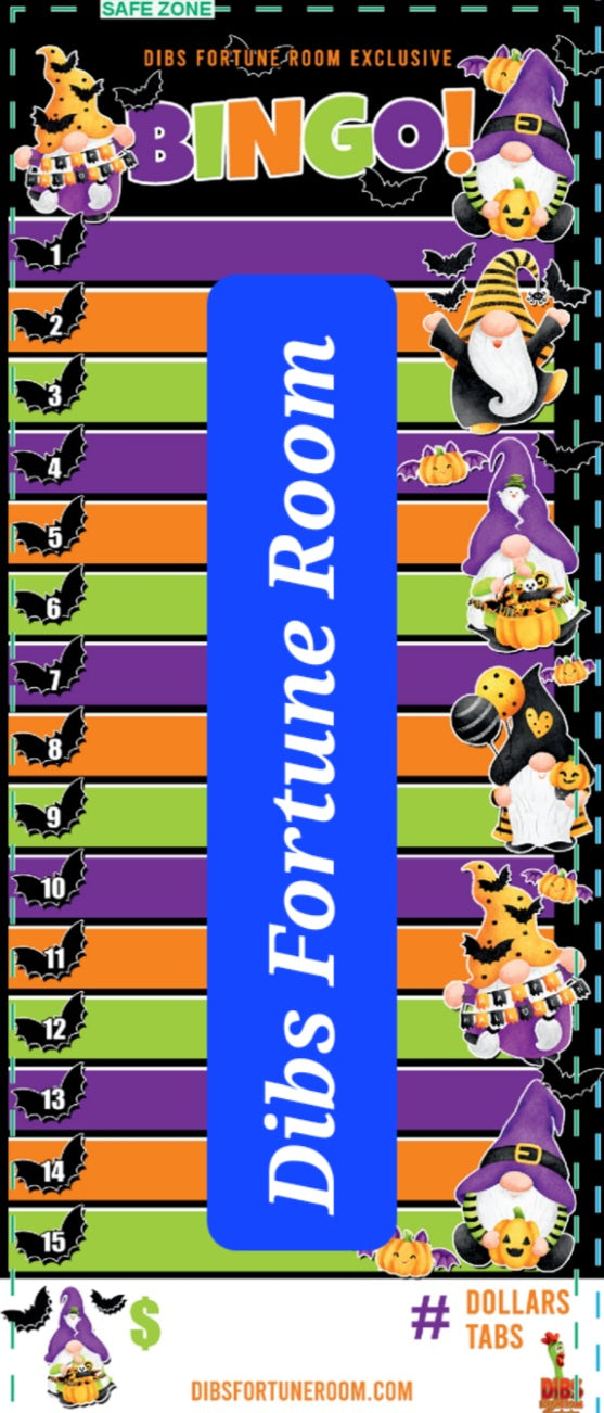 1-15 BINGO PADS-SET OF 2-HALLOWEEN
