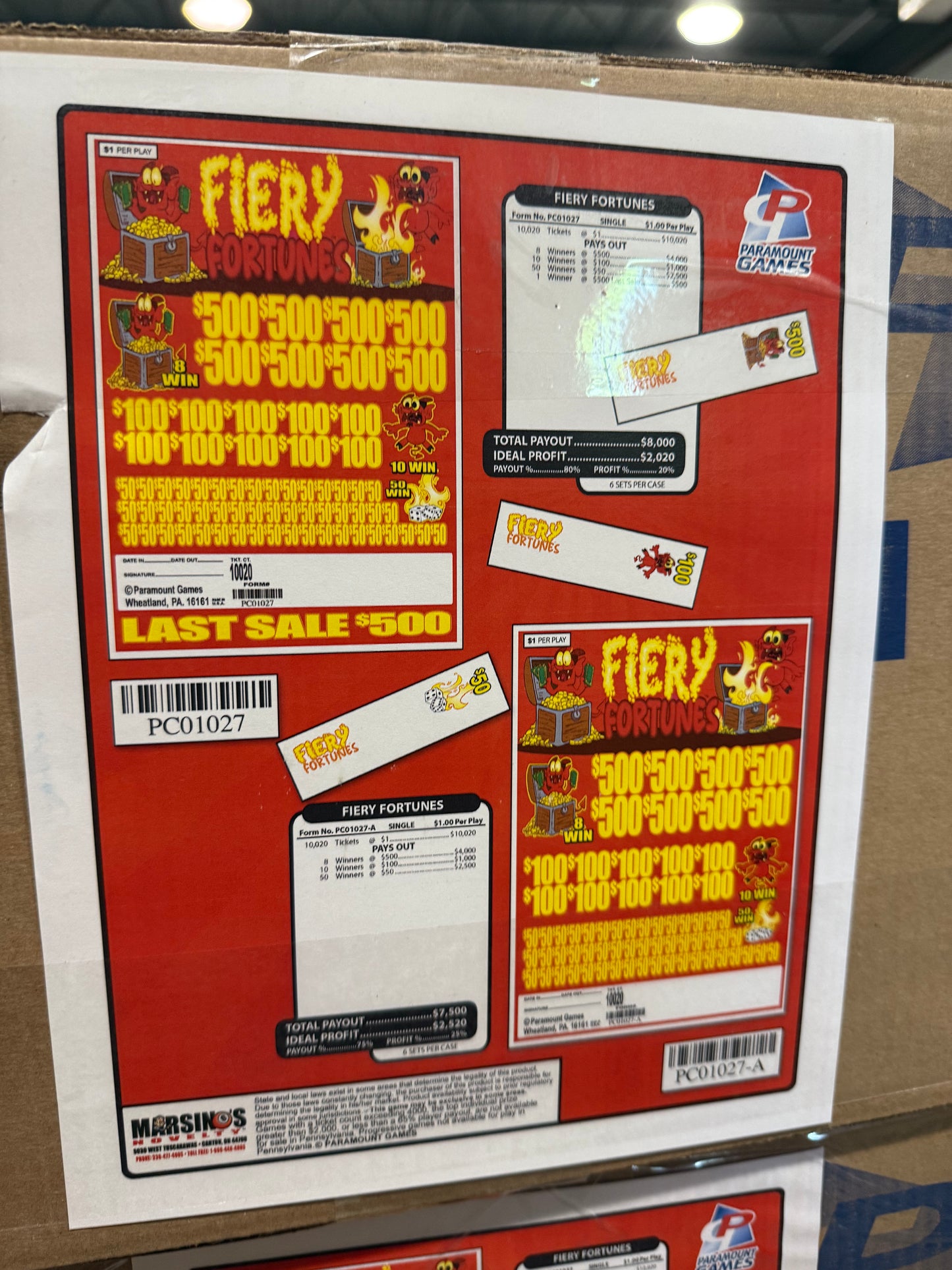 FIERY FORTUNE JARS WITH LAST SALE