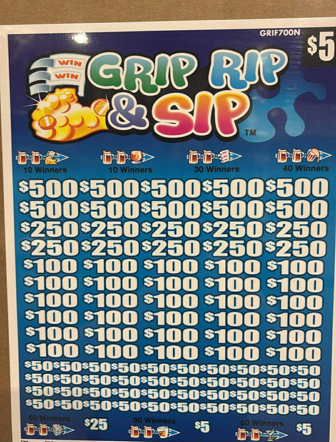 GRIP RIP AND SIP $5