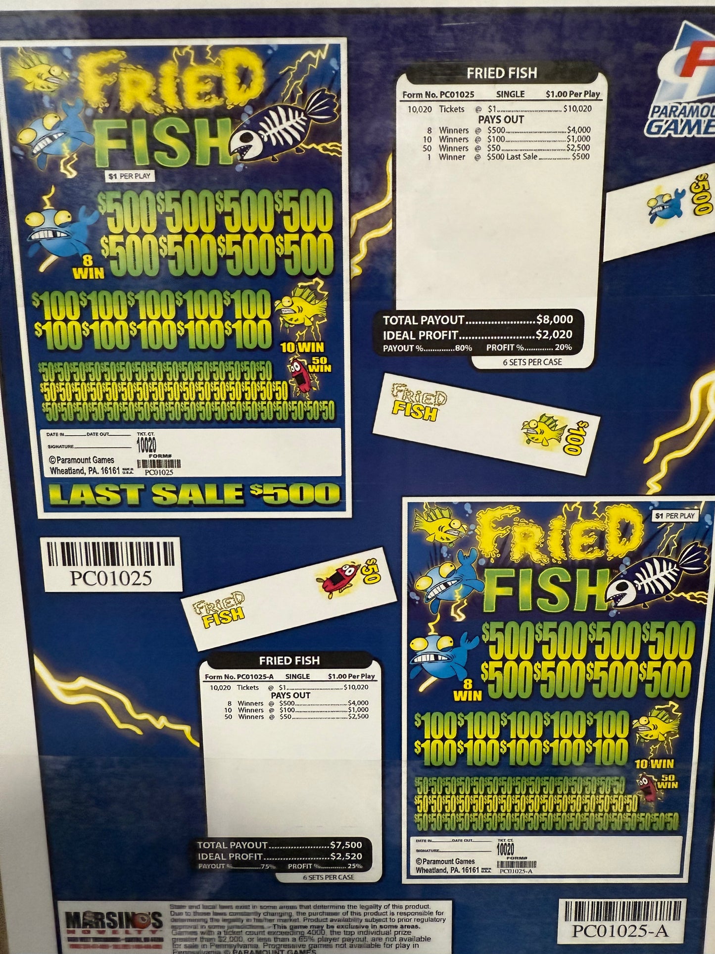 FRIED FISH JARS WITH LAST SALE