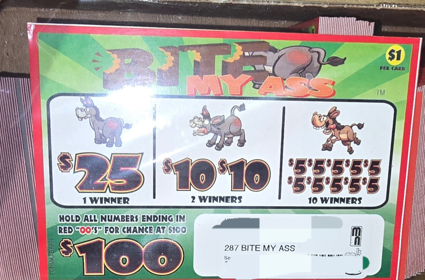 BITE MY ASS 287 CT