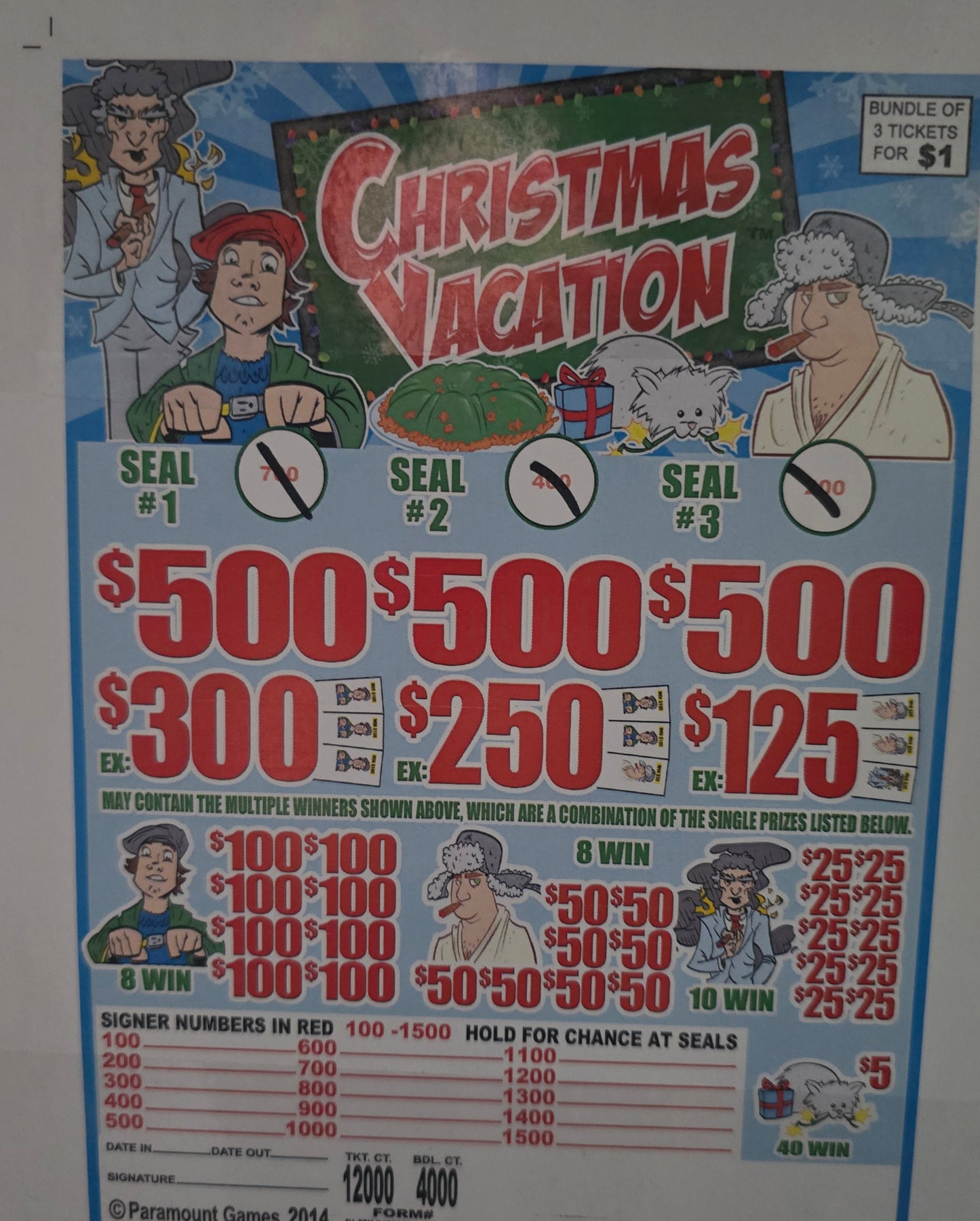 CHRISTMAS VACATION JARS