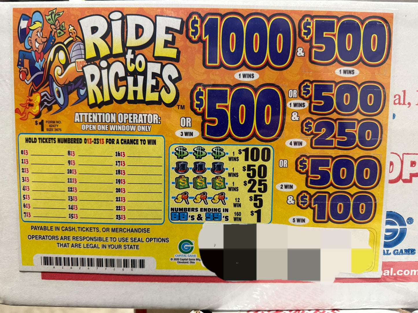 RIDE TO RICHES (1000)