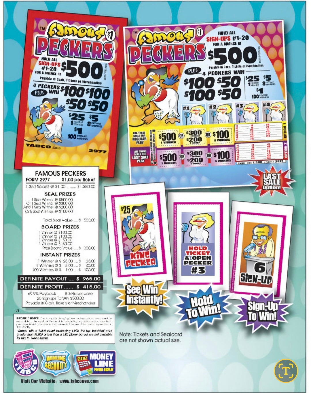 FAMOUS PECKERS 1380 COUNT
