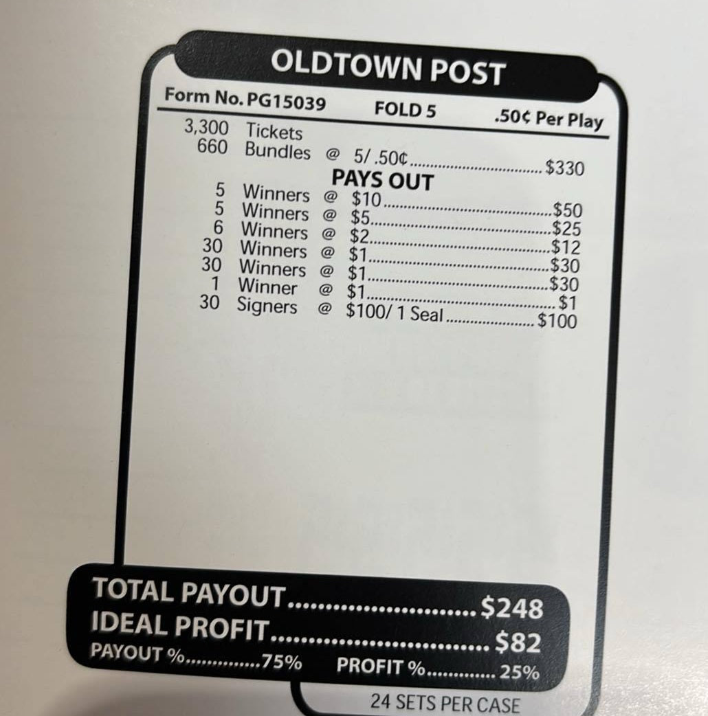 .50 CENT JAR OLDTOWN POST
