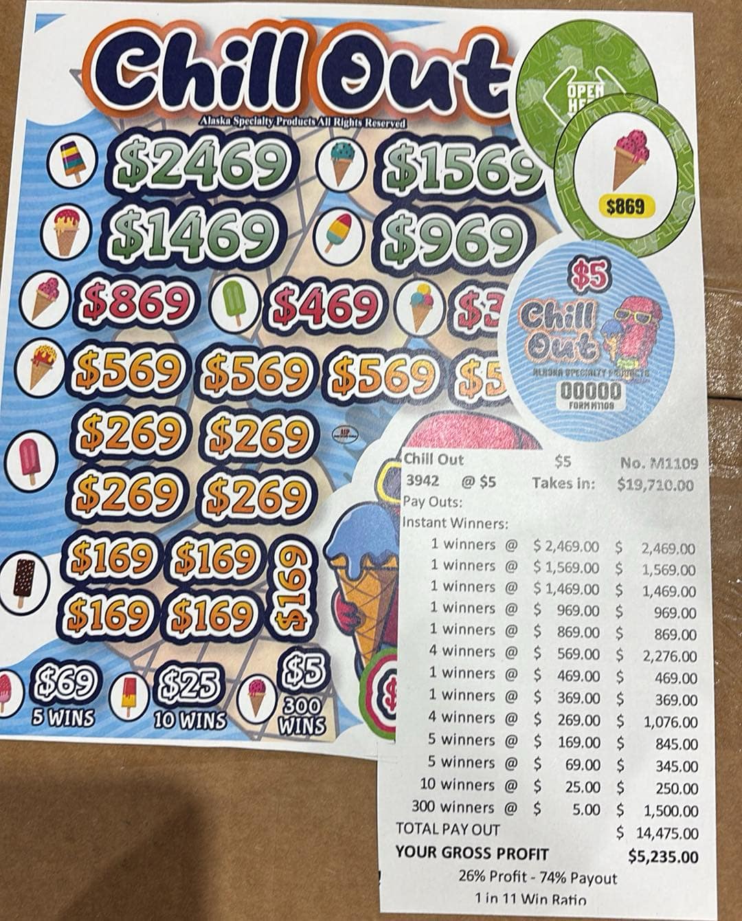 CHILL OUT $5 CHIPS