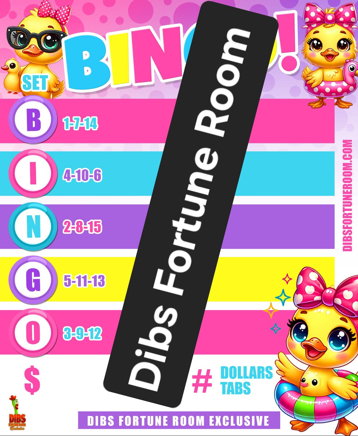 BINGO NOTEPAD - SETS - DUCKS PACK OF 3
