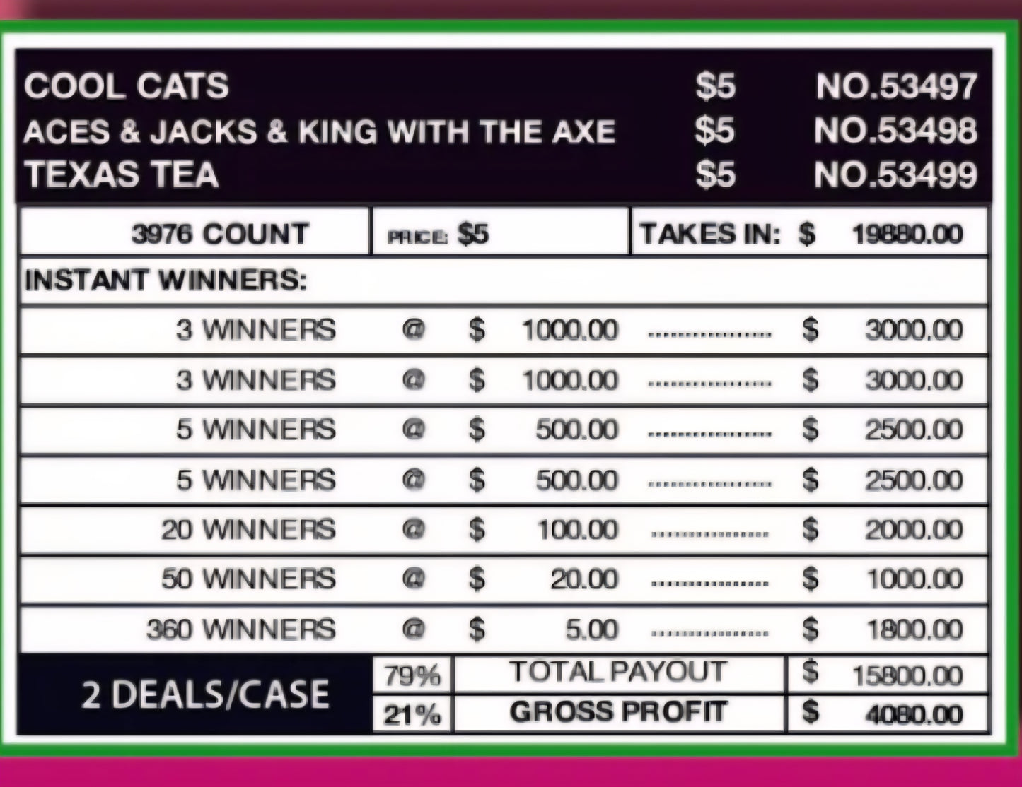 COOL CATS $5 INSTANT
