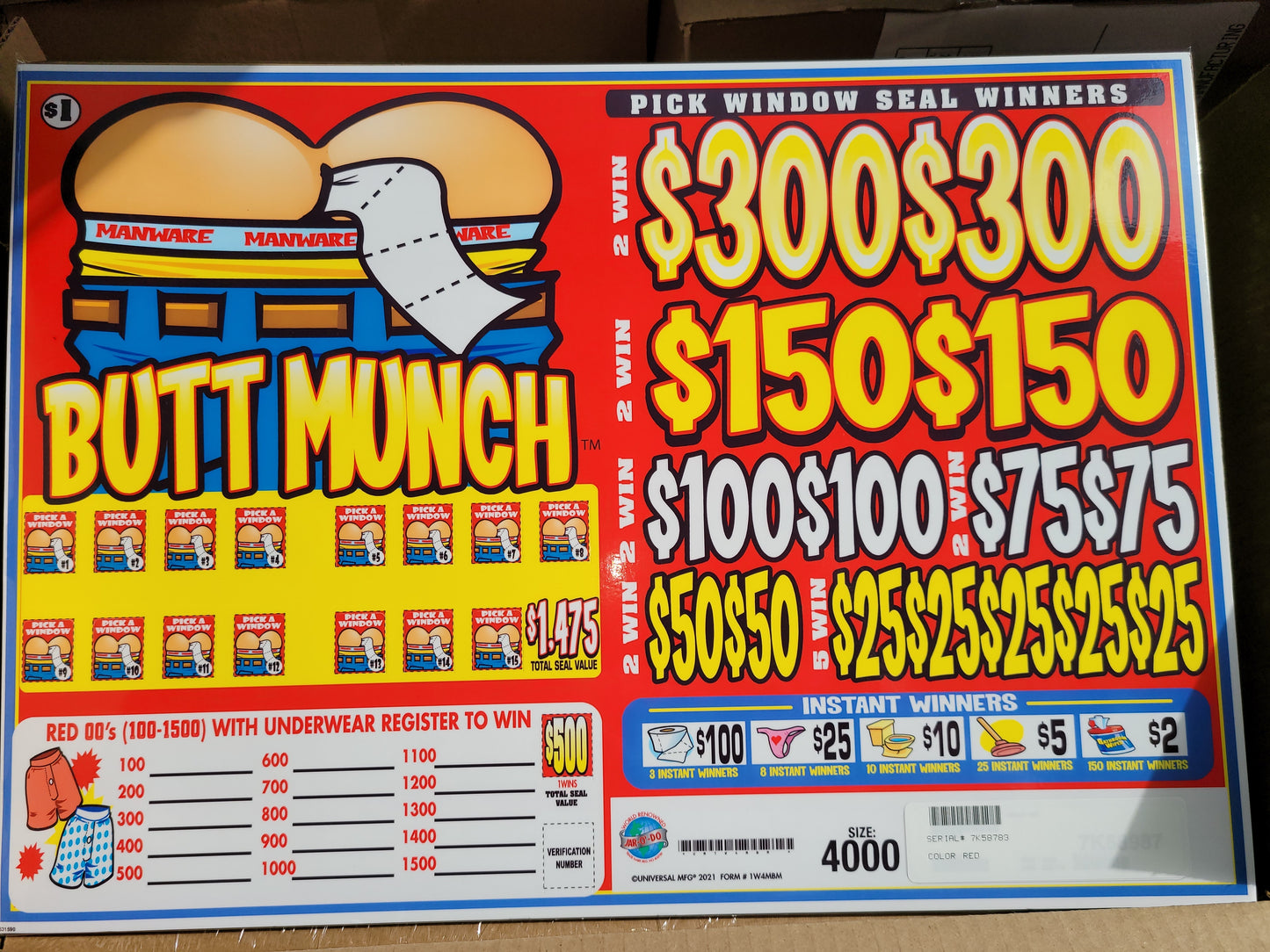 BUTT MUNCH CASHBOARD