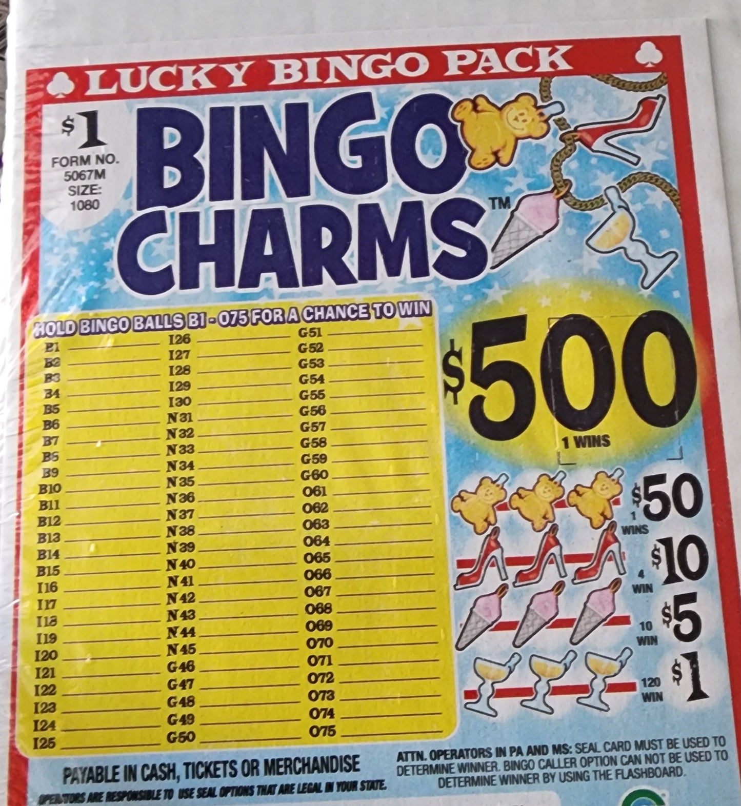 BINGO CHARMS