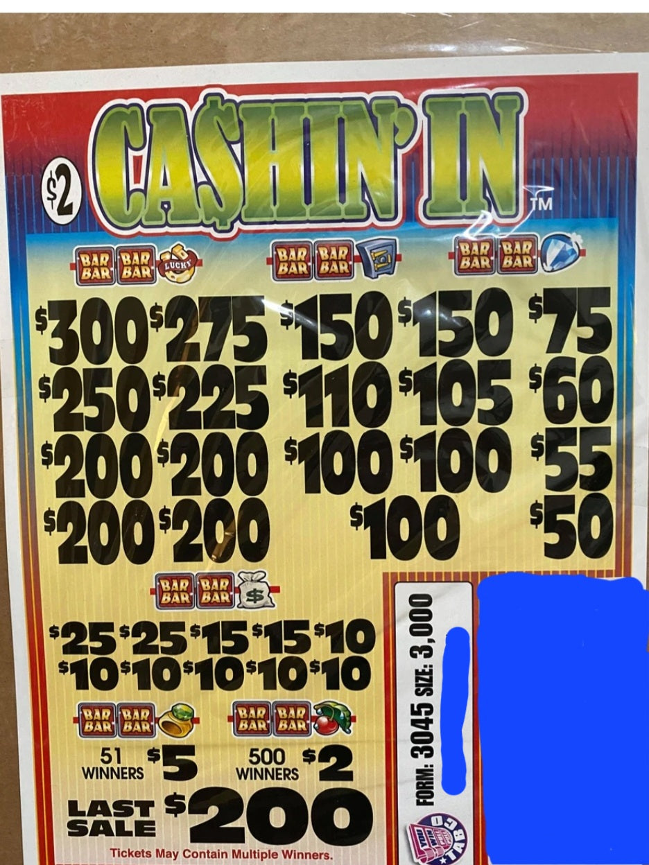 CASHIN' IN $2