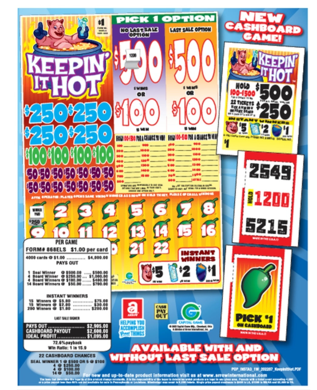 KEEPIN IT HOT CASHBOARD