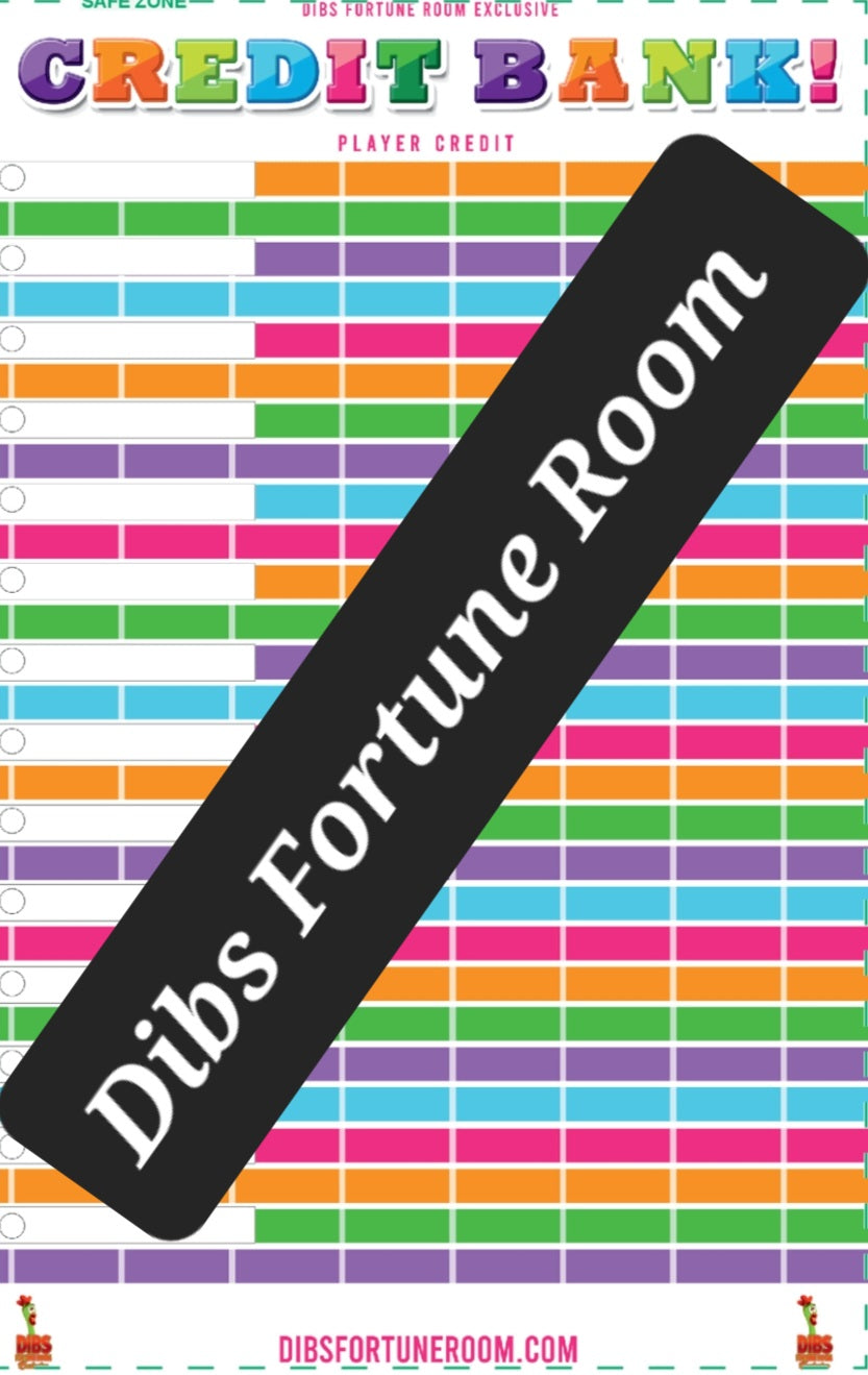 PLAYER CREDIT NOTEPAD