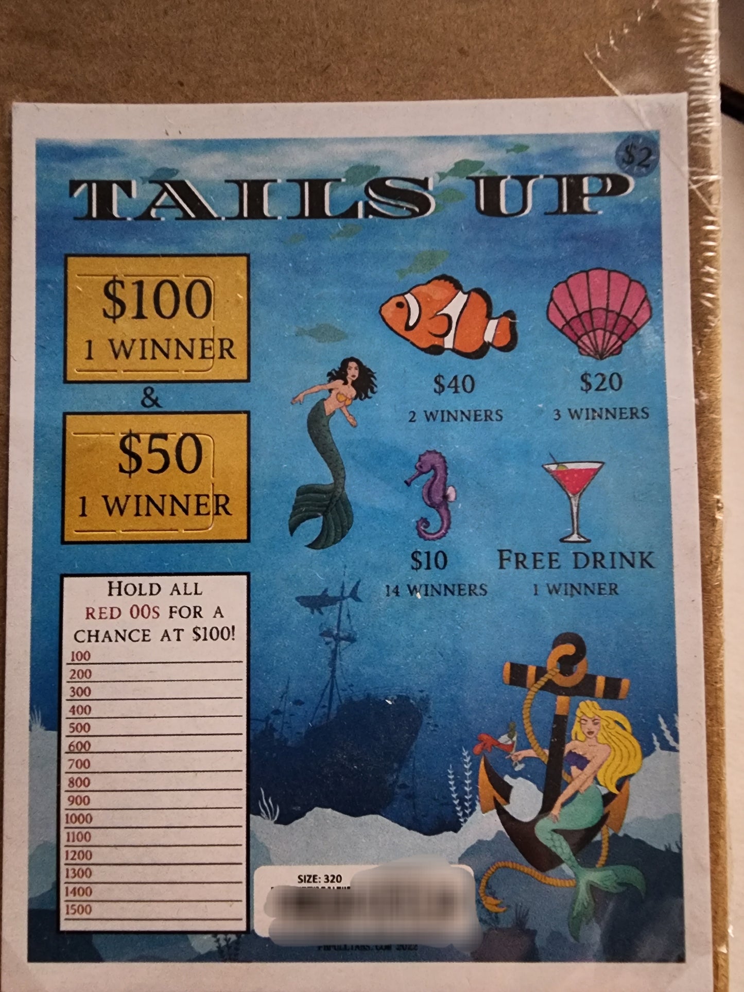 TAILS UP $2