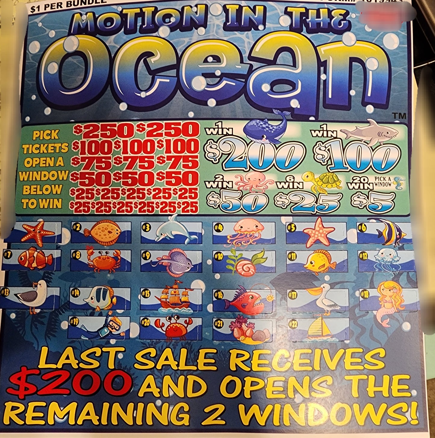 OCEAN IN MOTION WITH LAST SALE