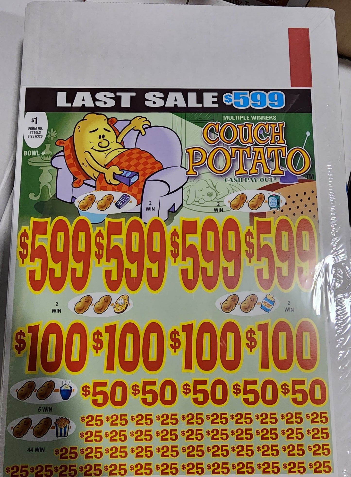 COUCH POTATO WITH LAST SALE
