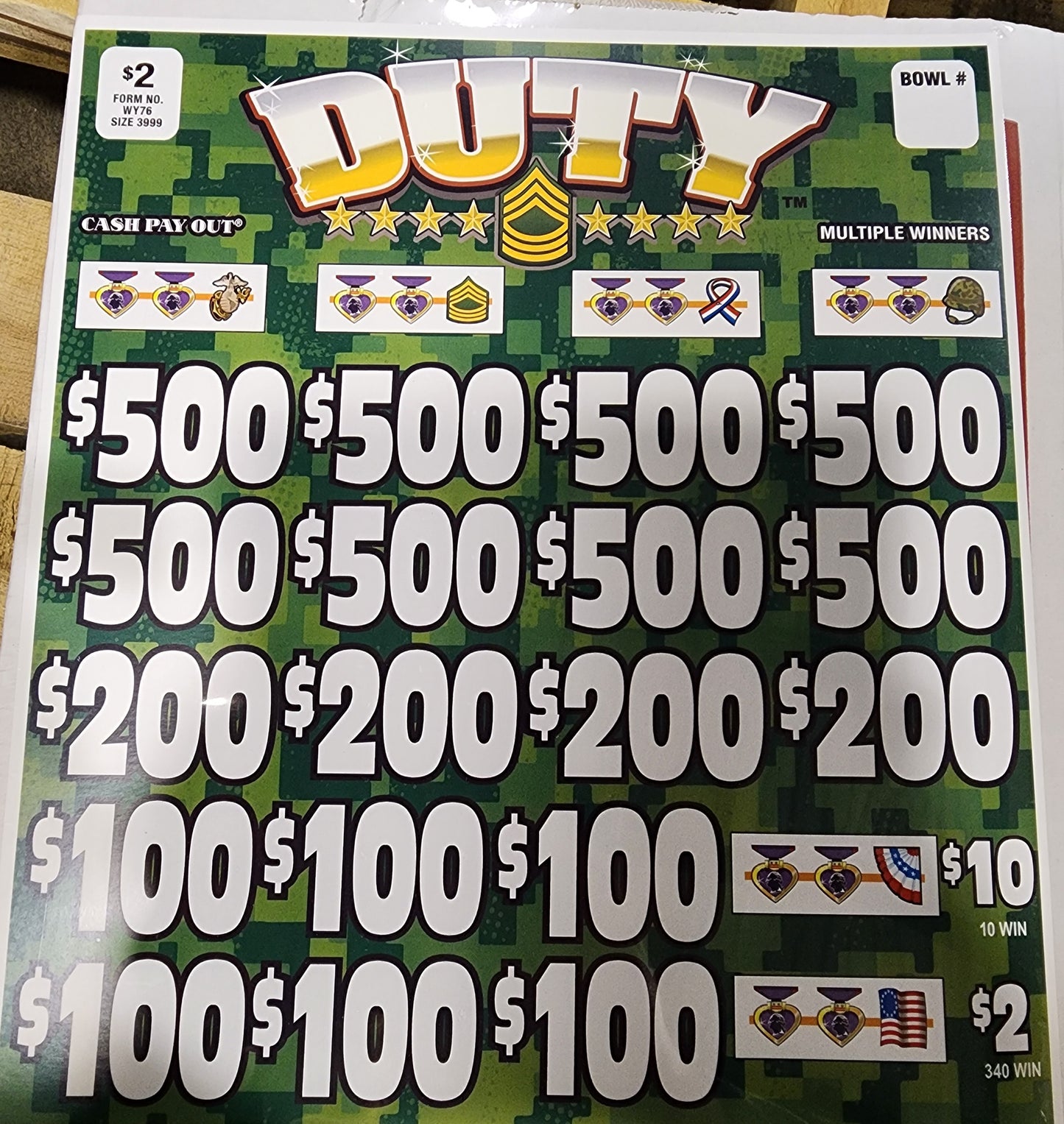 DUTY $2 INSTANT