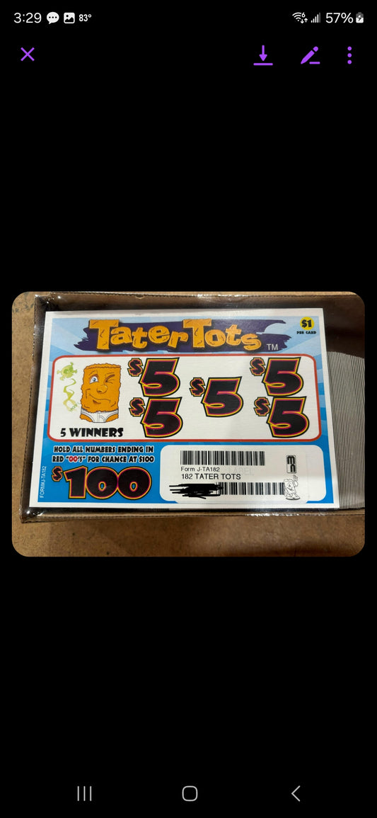 TATER TOT (182) SET OF 4