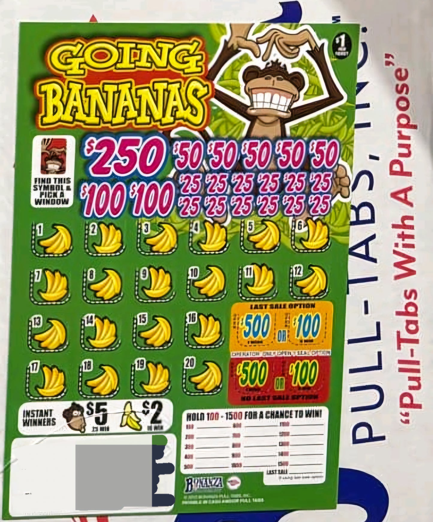 GOING BANANAS CASHBOARD