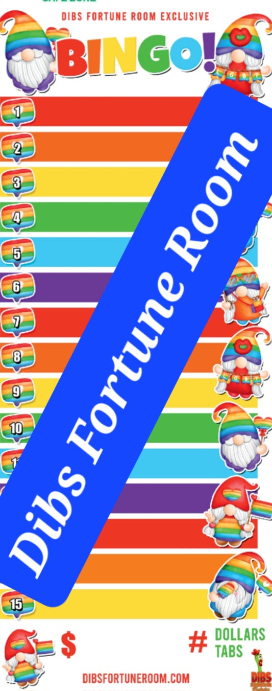1-15 BINGO NOTEPADS - RAINBOW - SET OF 2