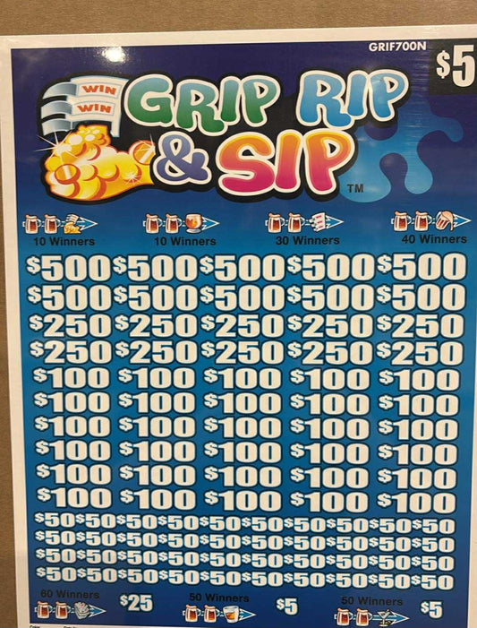 GRIP RIP AND SIP $5