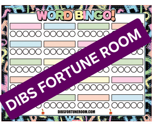 WORD BINGO PADS SET OF 2