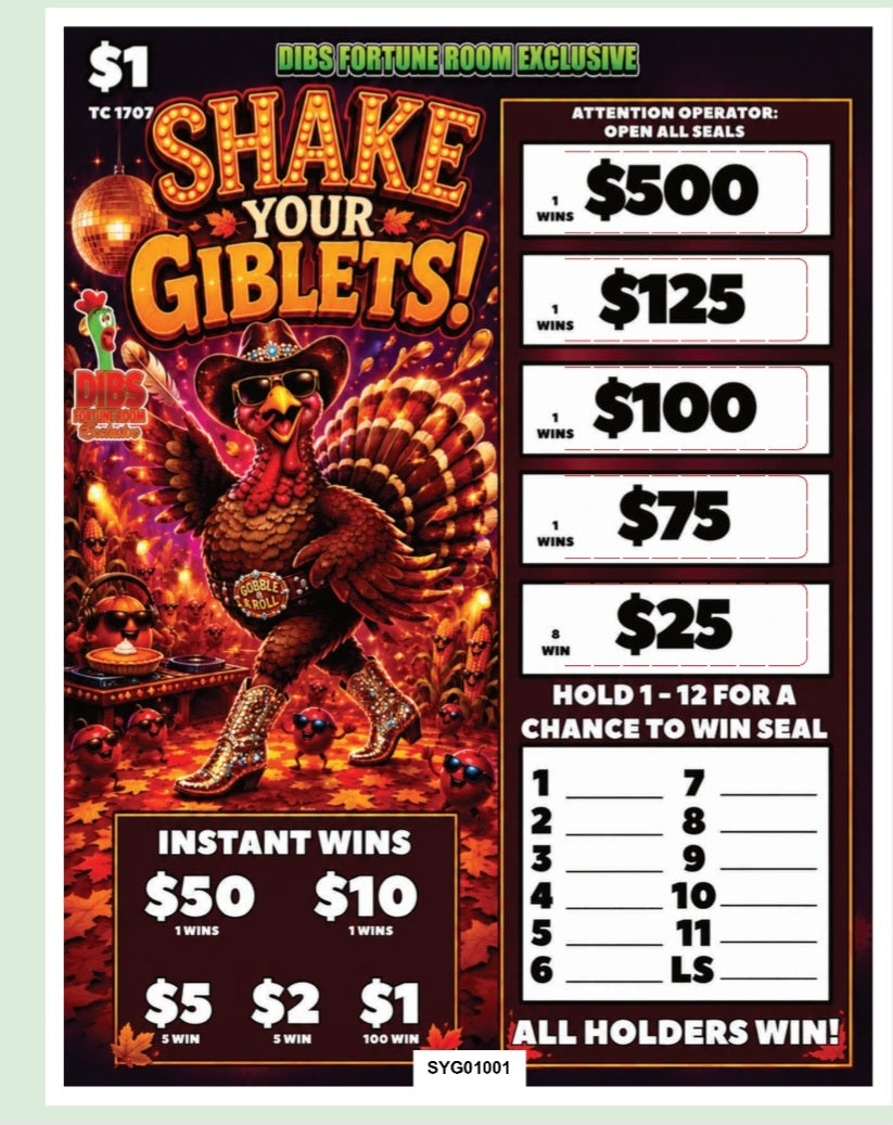 SHAKE YOUR GIBLETS CUSTOM