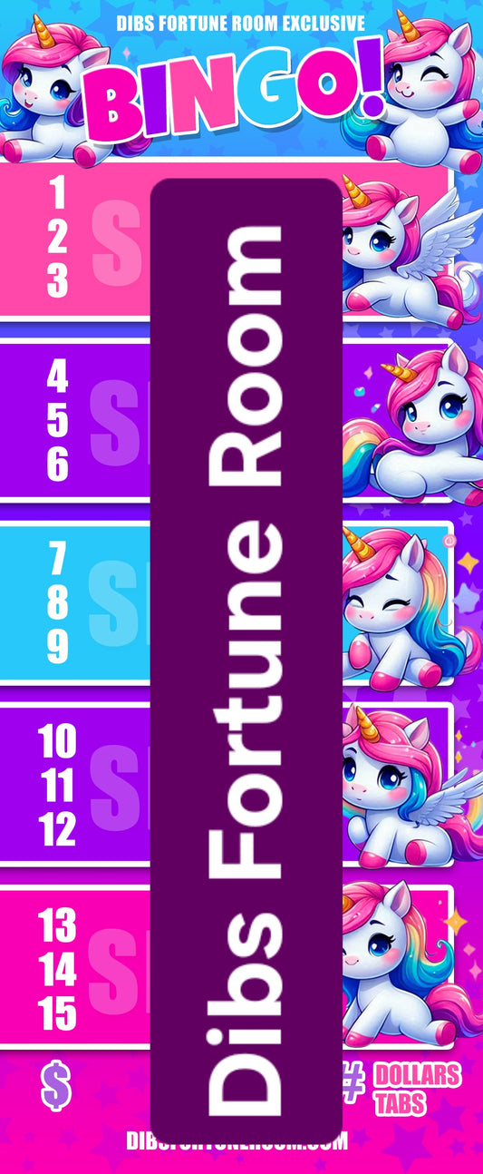 BINGO SETS NOTEPAD SET OF 2 (UNICORNS)
