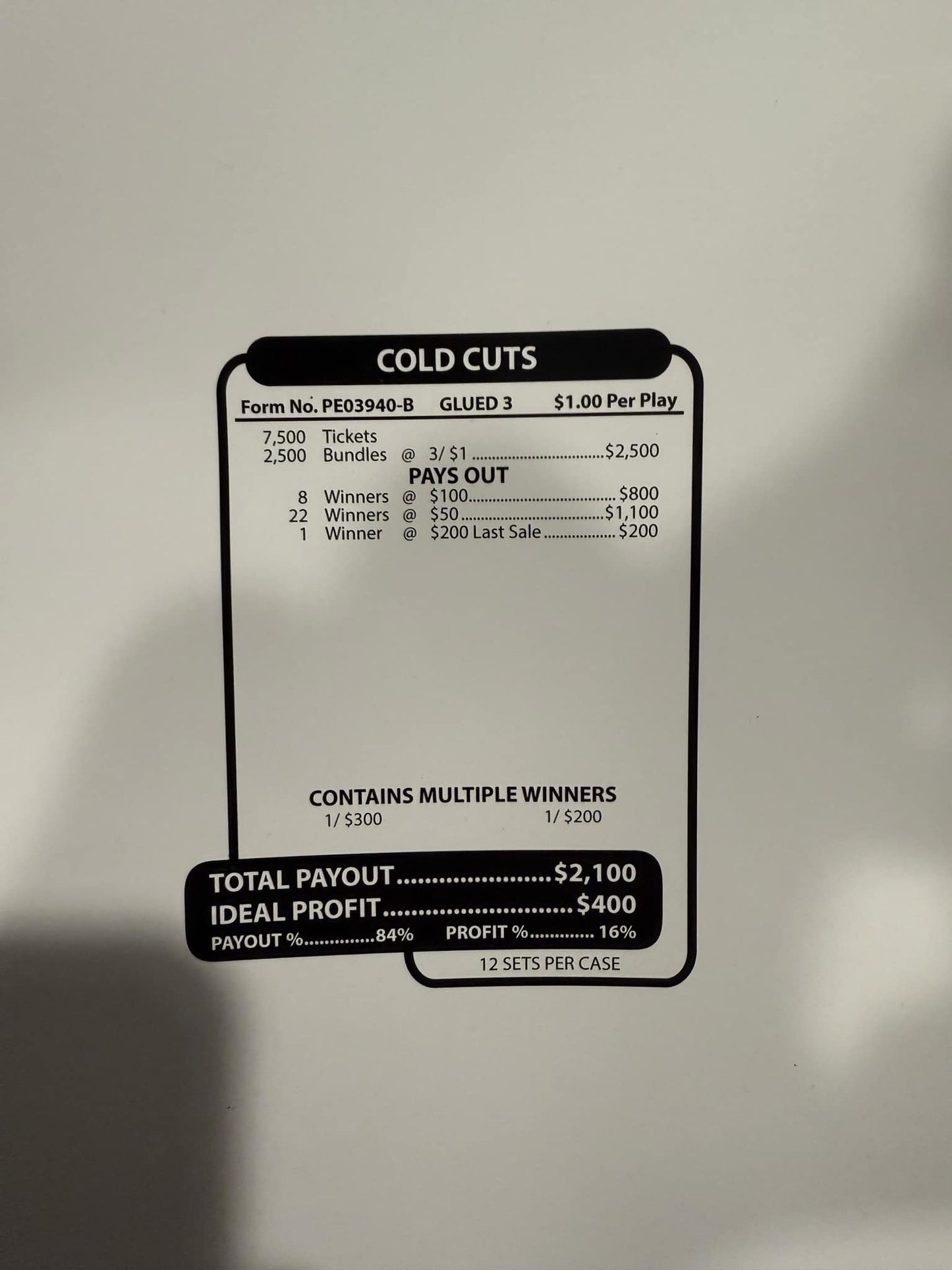 COLD CUT JARS