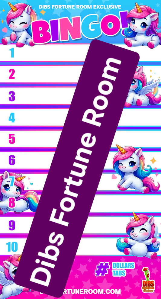 1 THRU 10 BINGO NOTEPAD SET OF 2 (UNICORNS)