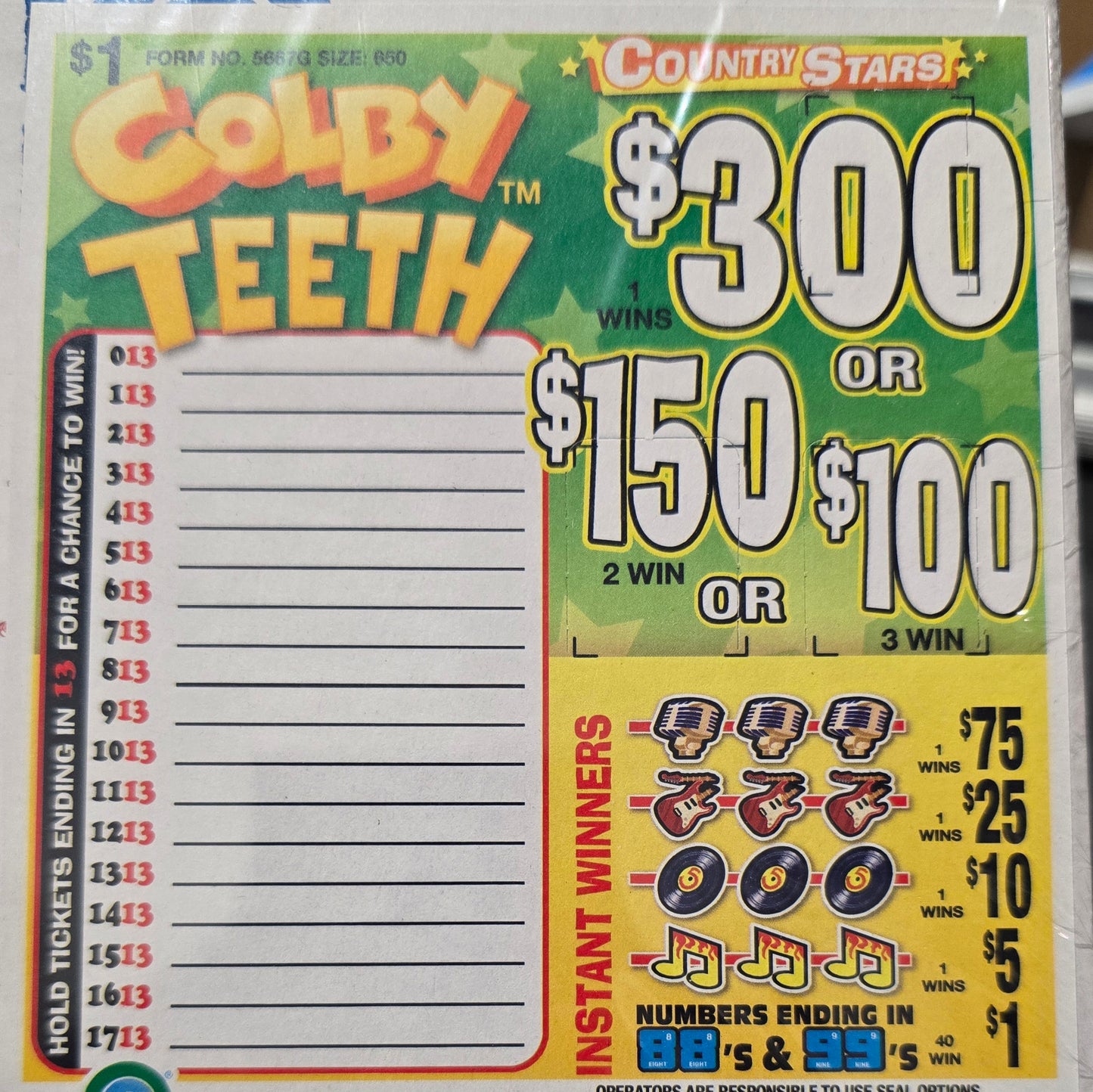 COLBY TEETH (300)