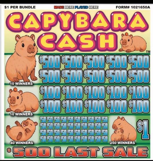 CAPYBARA CASH CUSTOM JAR