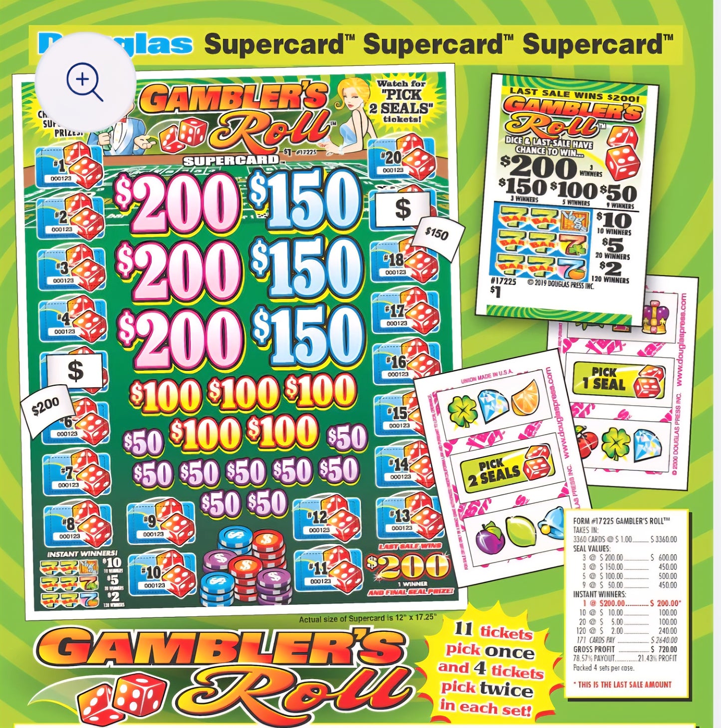 SUPERCARD GAMBLERS ROLL