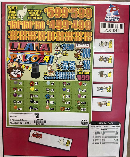 LLAMA PALOOZA JARS WITH LAST SALE