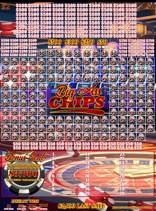 BIG ASS CHIPS $2 CHIPS